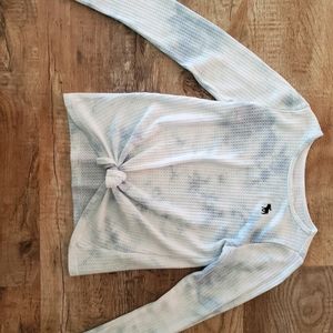 Abercrombie Kids Tie Dye Waffle Knit Long sleeve shirt